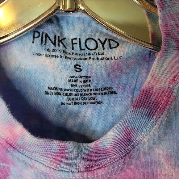 Vintage 70s Style Pink Floyd Tie-Dye T-Shirt – Men’s S – Classic Rock Band Tee - Picture 5 of 6
